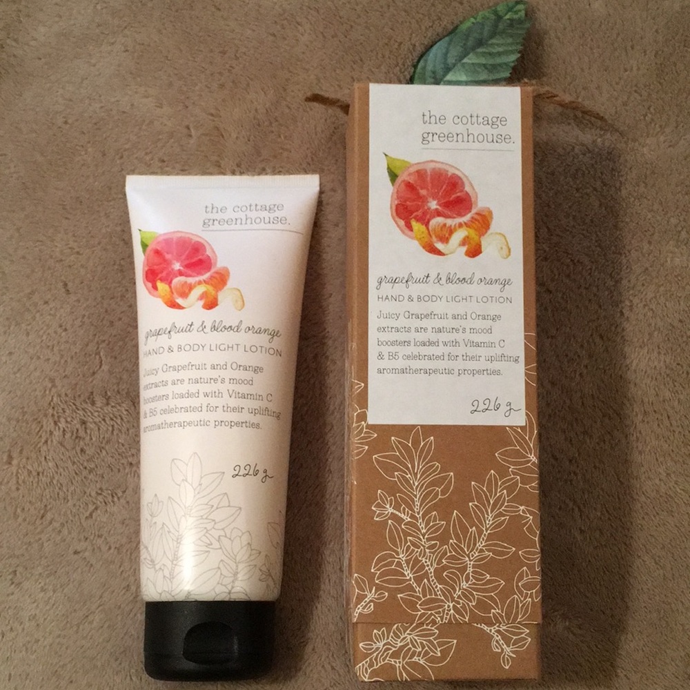 The Cottage Greenhouse ScentedHand Body Lotion NWT